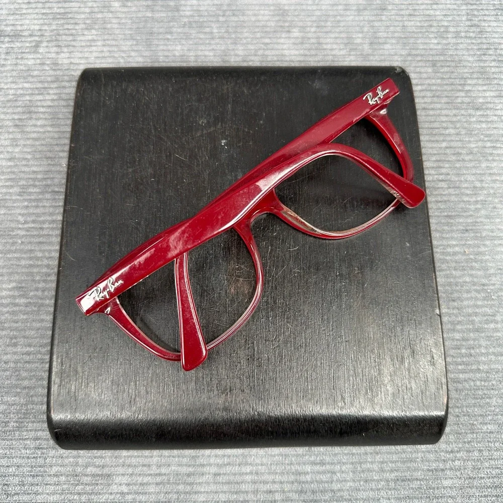 Ray-Ban RB5285 5738 Dark Red Bordeaux Square Eyeglasses Frames 53-19-145